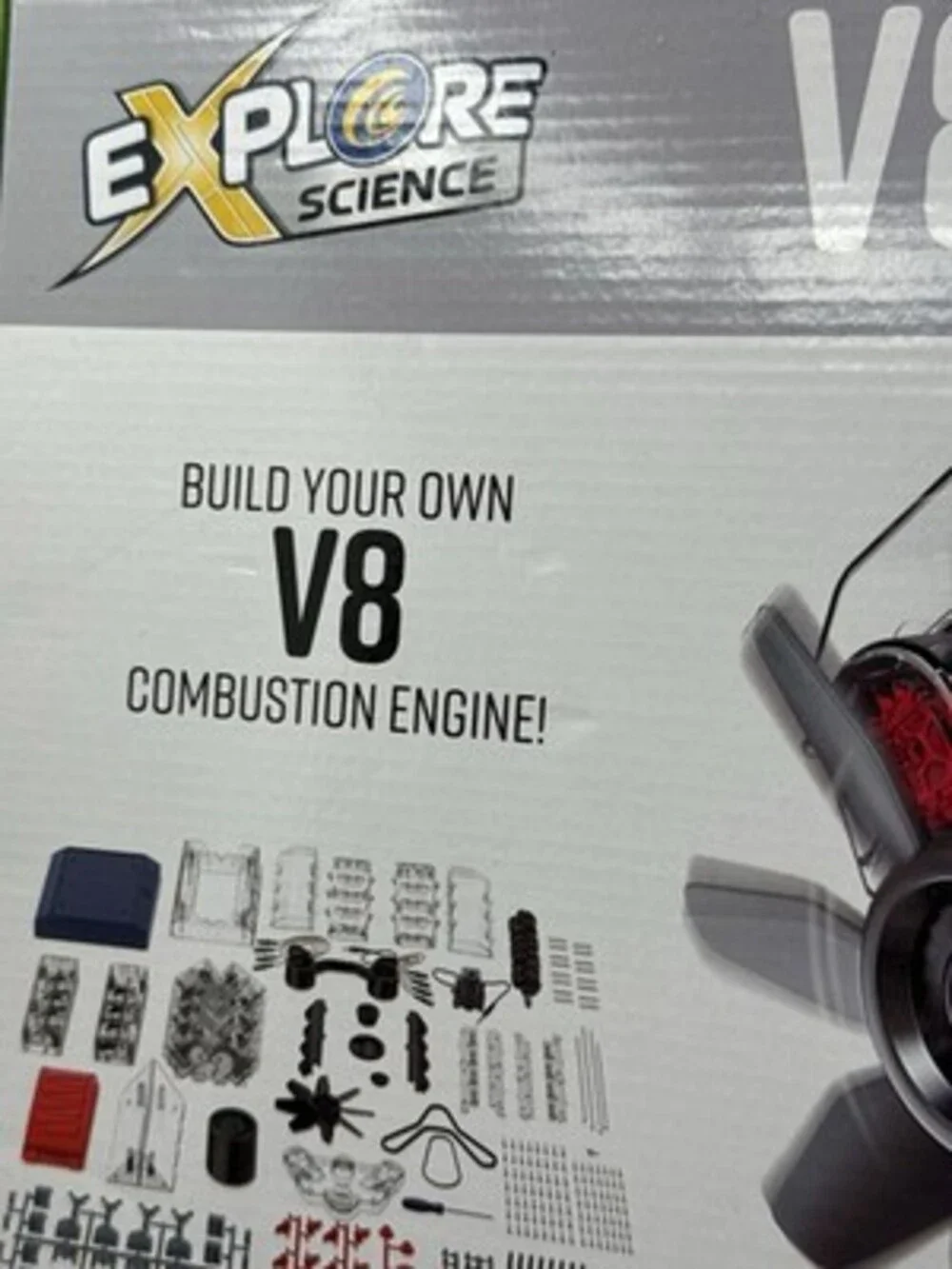 PLAYZ Explore Science Build And Play V8 Model Engine New DIY
